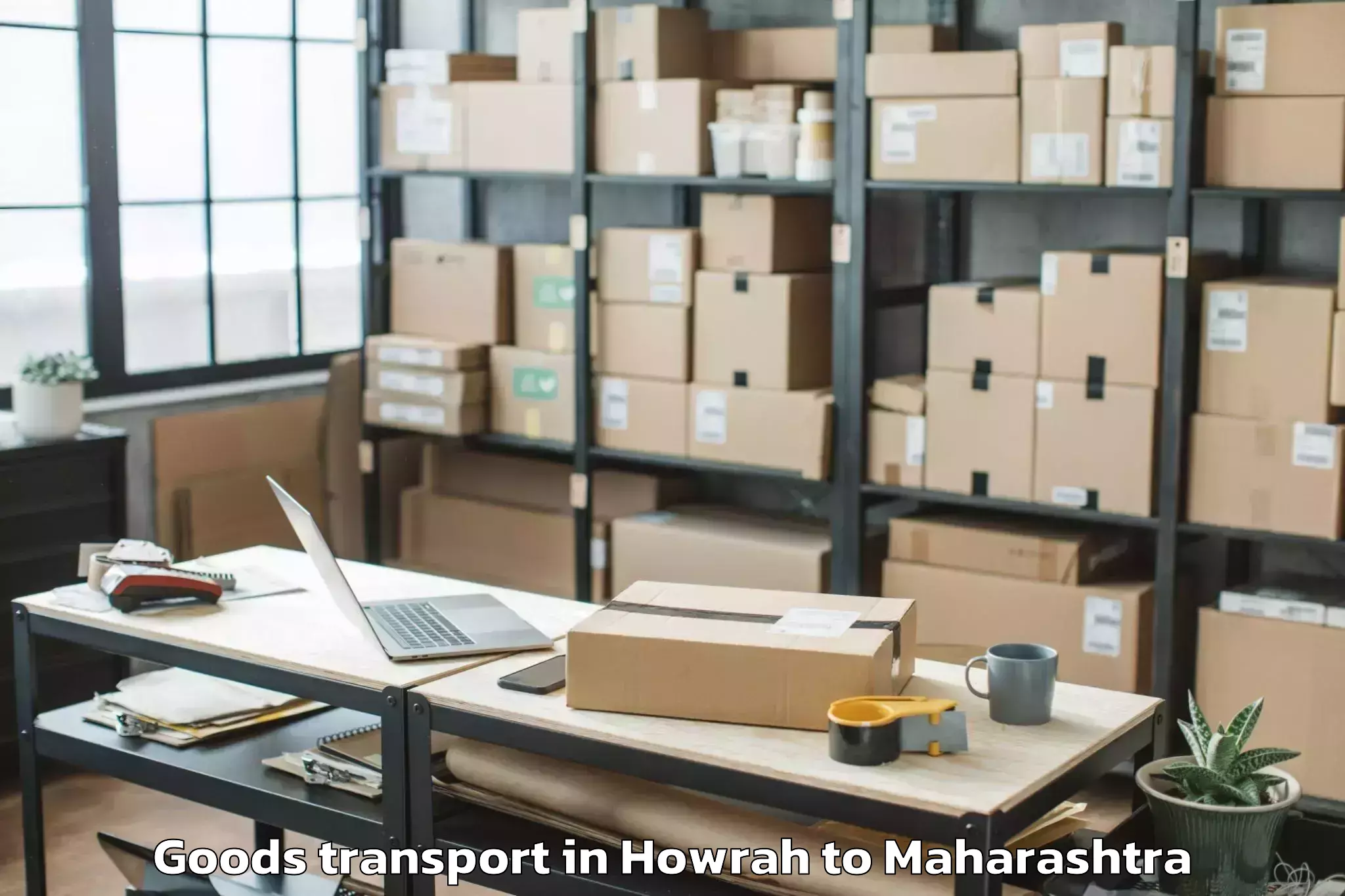 Book Howrah to Ghugus Goods Transport Online